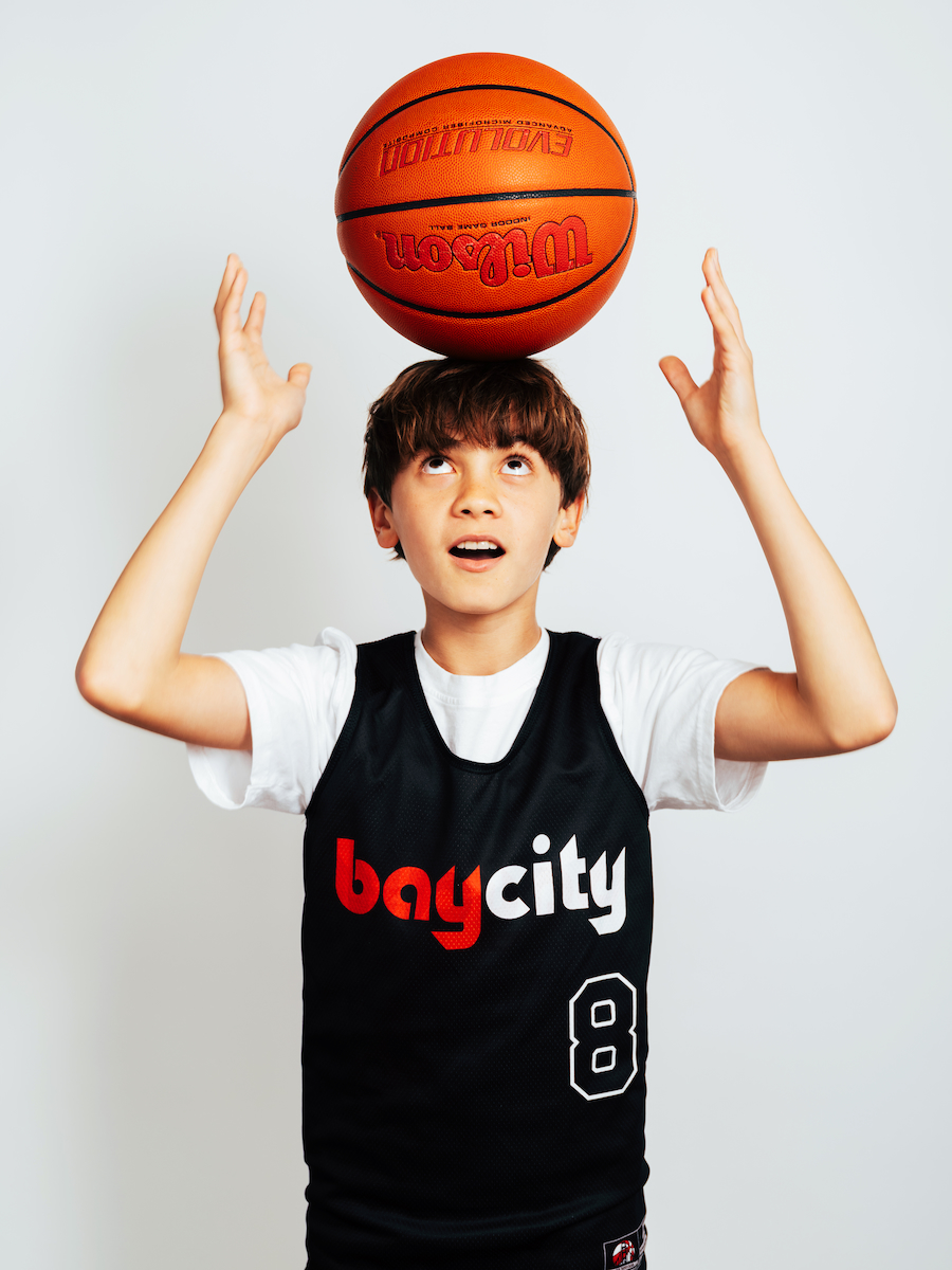 Boy with basketball